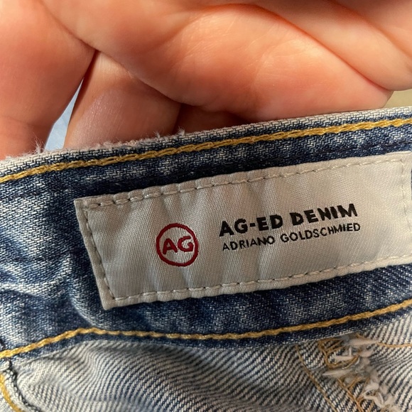 AG Adriano Goldschmied jeans The Ex-Boyfriend slouchy Slim patchwork womens 26 - Picture 5 of 9